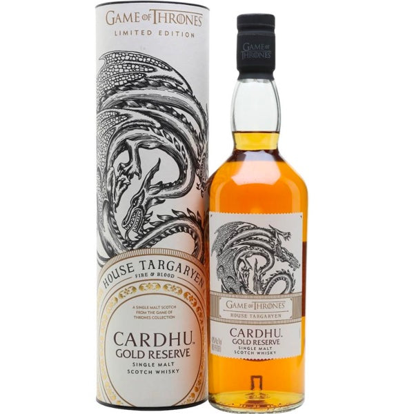 Cardhu Game of Thrones "House Targaryen" Gold Reserve Single Malt Scotch Whisky