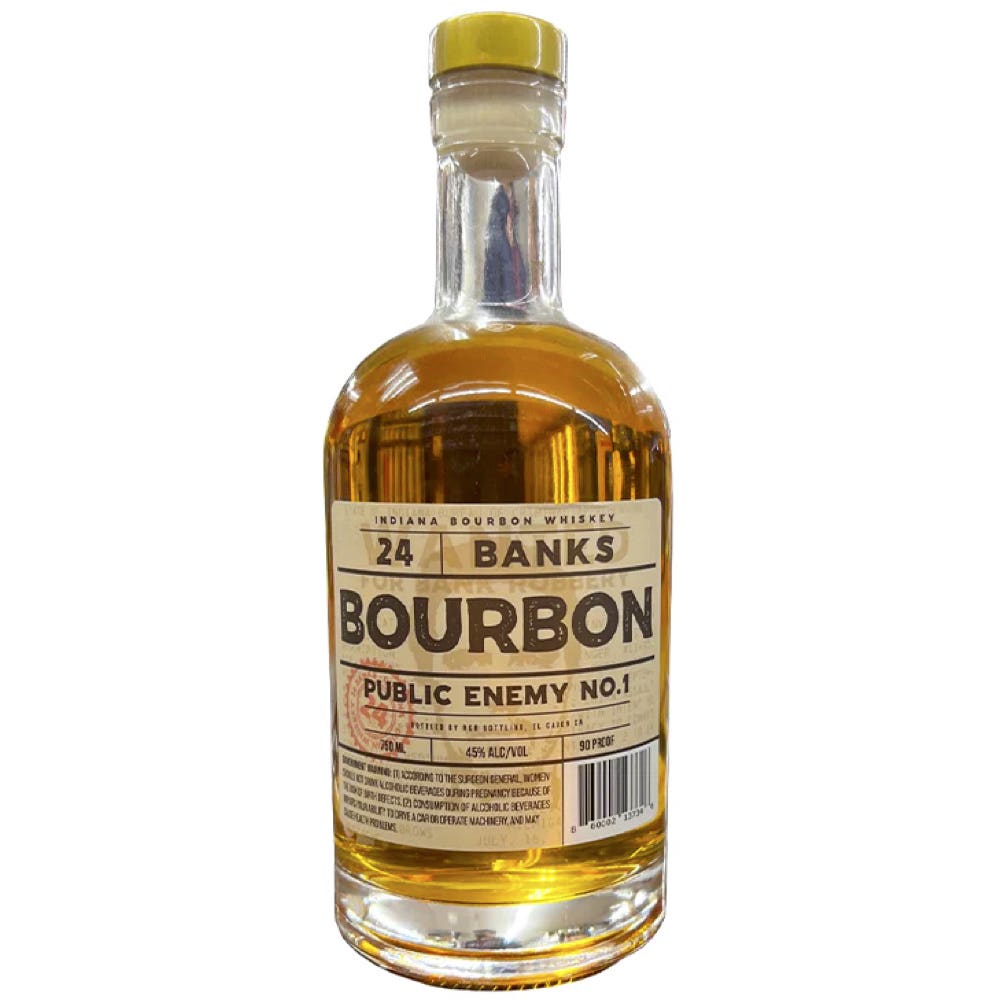 24 Banks Public Enemy No.1 Indiana Bourbon Whiskey - LiquorToU