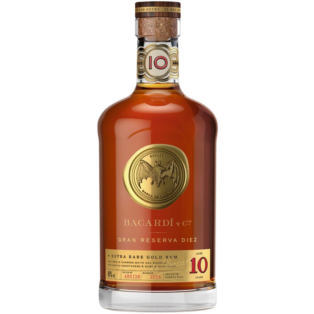 Bacardi Gran Reserva Diez 10 Year Extra Rare Gold Rum - LiquorToU