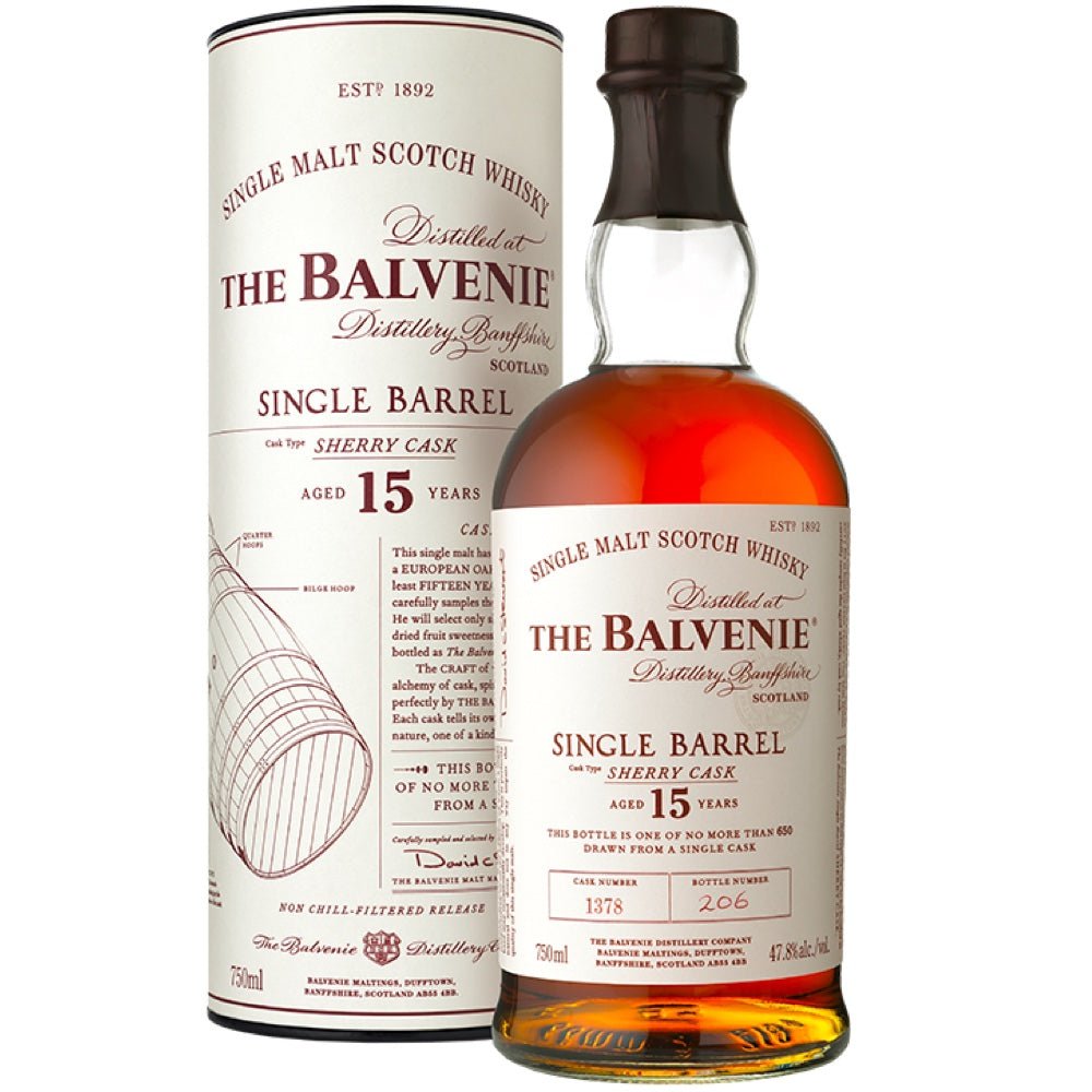 Balvenie 15 Year Single Barrel Sherry Cask Single Malt Scotch Whisky - LiquorToU