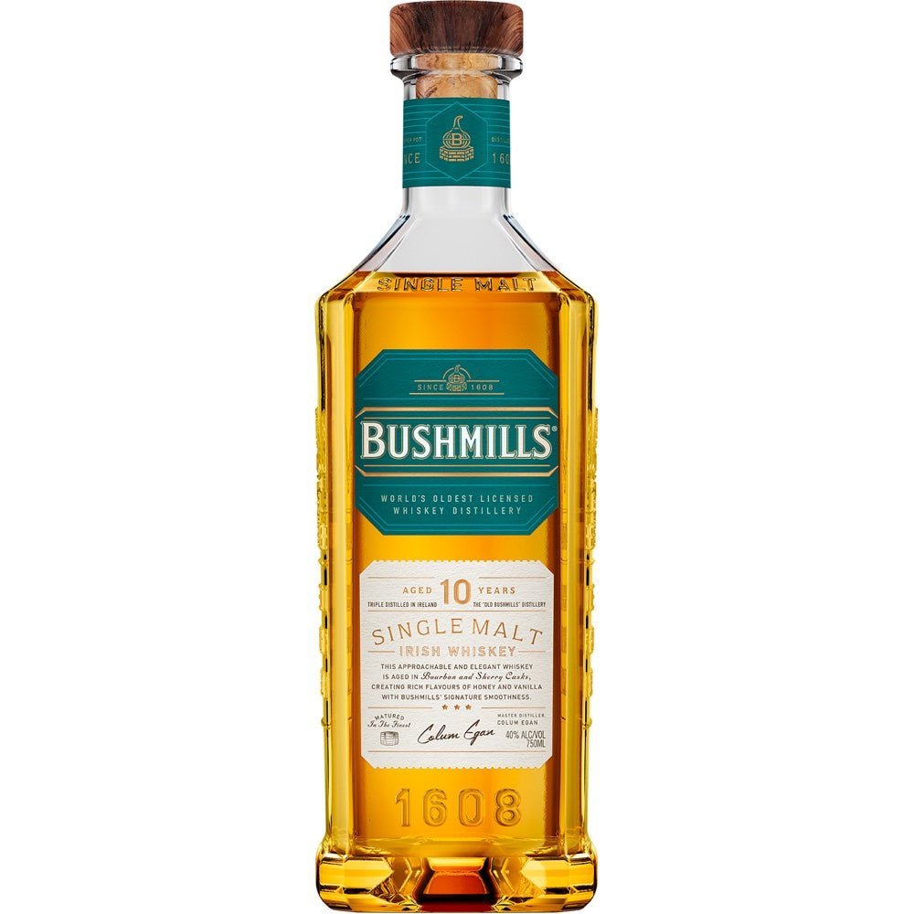 Bushmills 10 Year Old Single Malt Irish Whiskey - LiquorToU