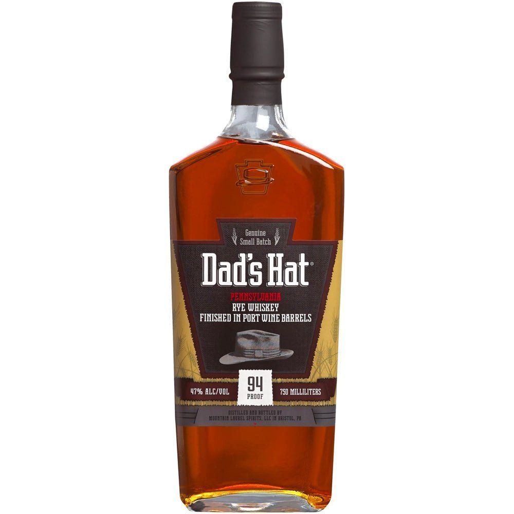 Dads Hat Finished In Port Wine Barrels Rye Whiskey - LiquorToU
