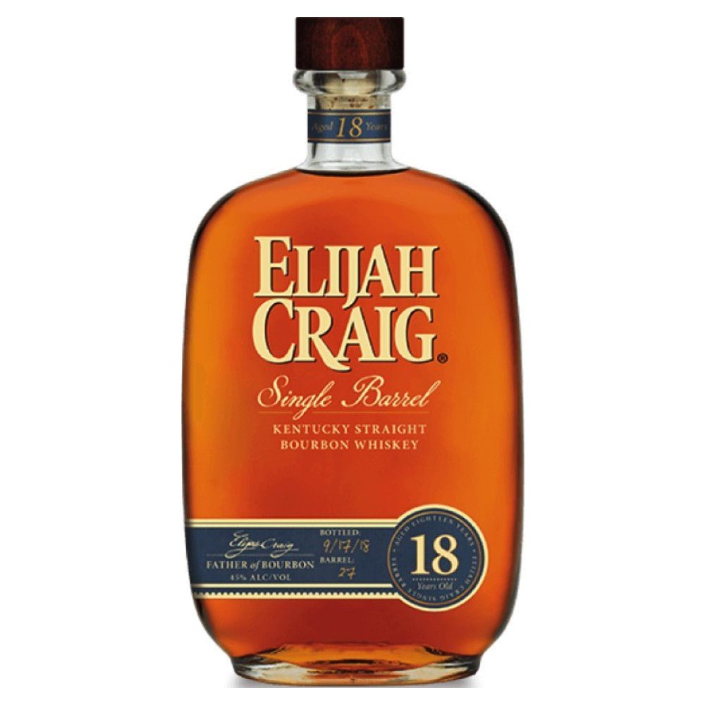 Elijah Craig 18 Year Old Single Barrel Kentucky Straight Bourbon Whiskey - LiquorToU