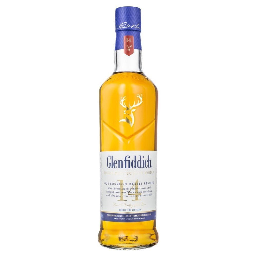 Glenfiddich 14 Year Old Bourbon Barrel Reserve Scotch Whiskey - LiquorToU