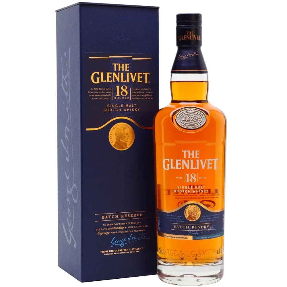 Glenlivet 18 Year Old Single Malt Scotch Whiskey - LiquorToU