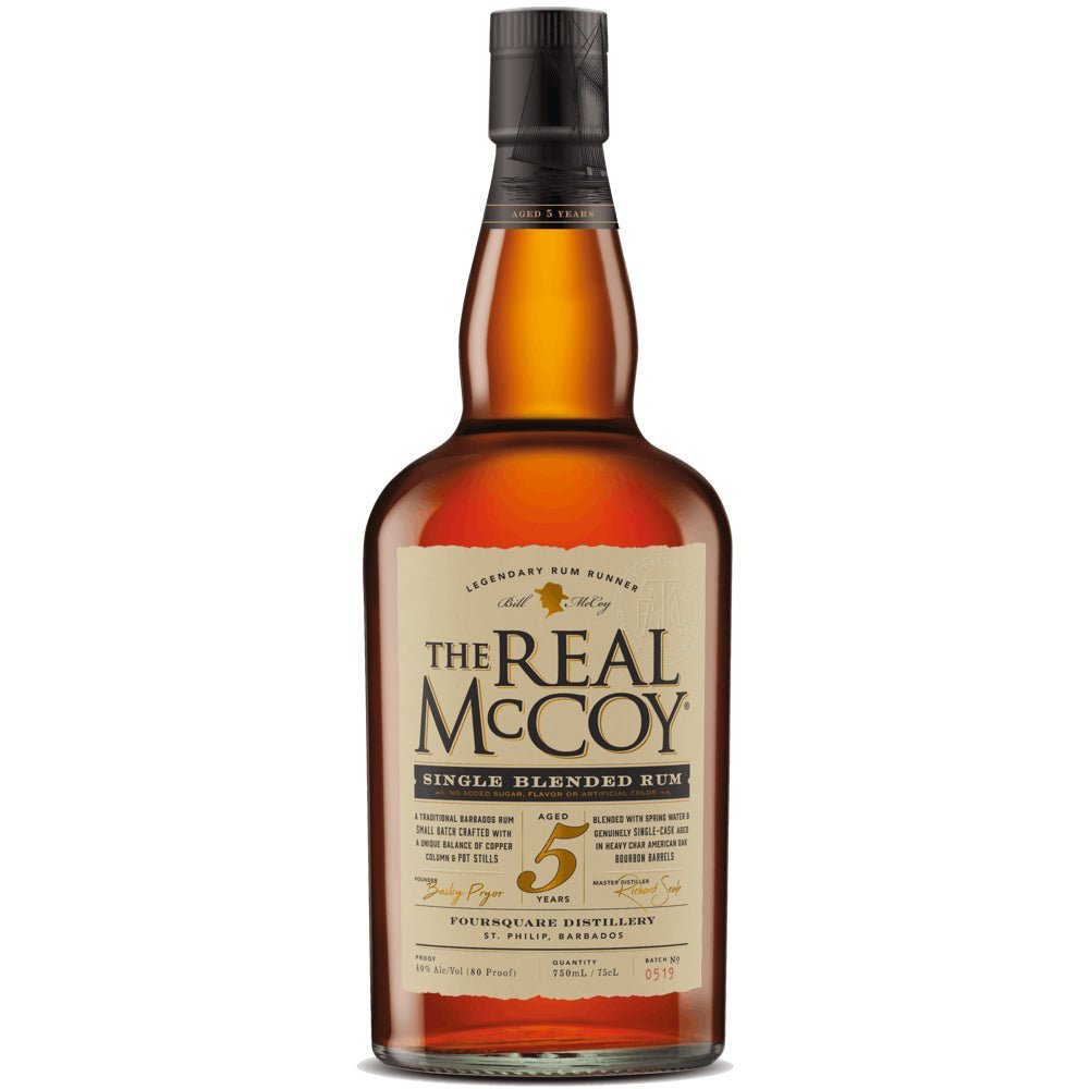 The Real McCoy Aged 5 Years Single Blended Rum - LiquorToU